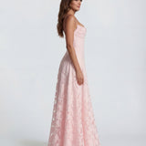 Wynn | Floral Burnout Jersey Midi Dress