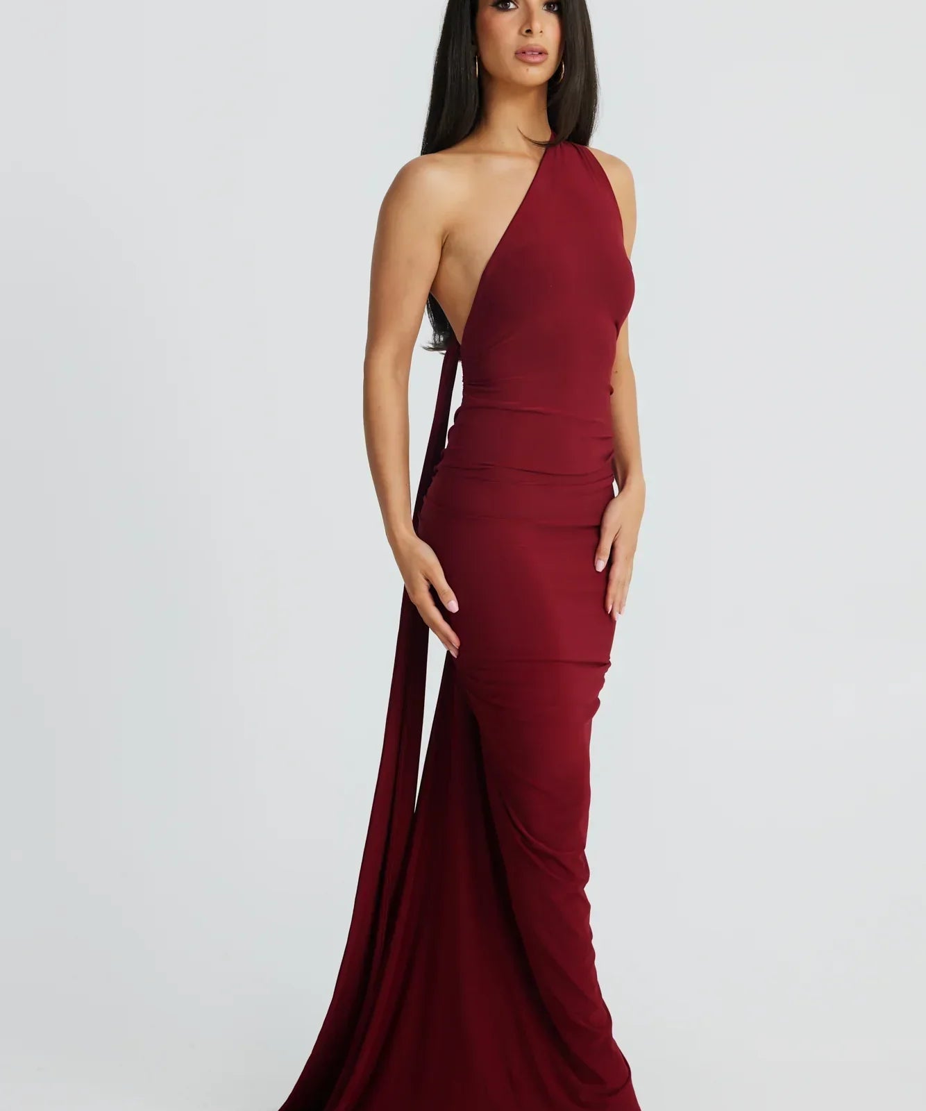 Arabella | Modern Sash Detail Maxi Dress