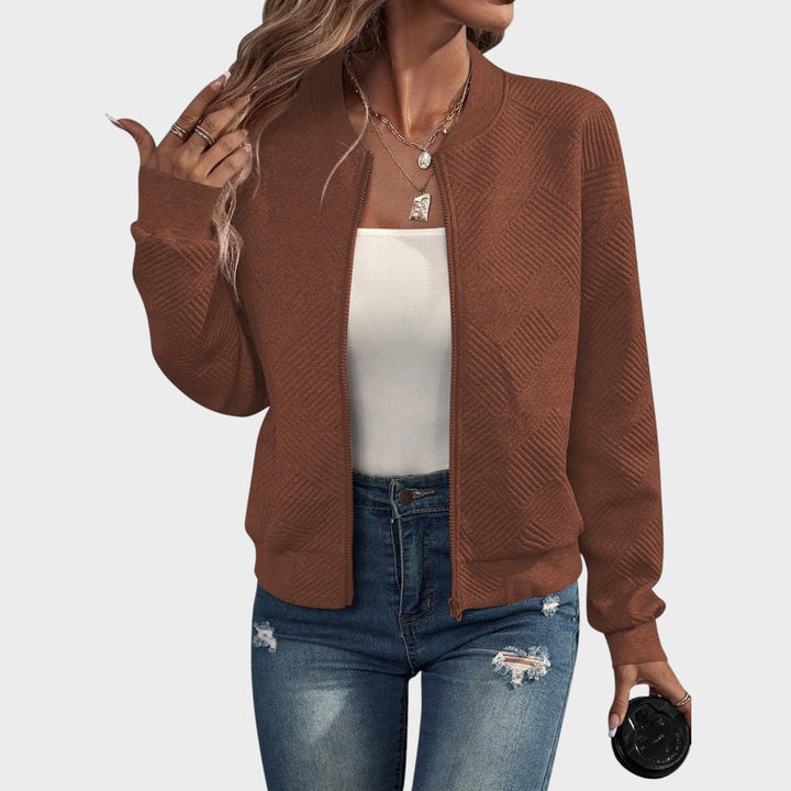 Delphine | Zip-Up Bomber Jacket