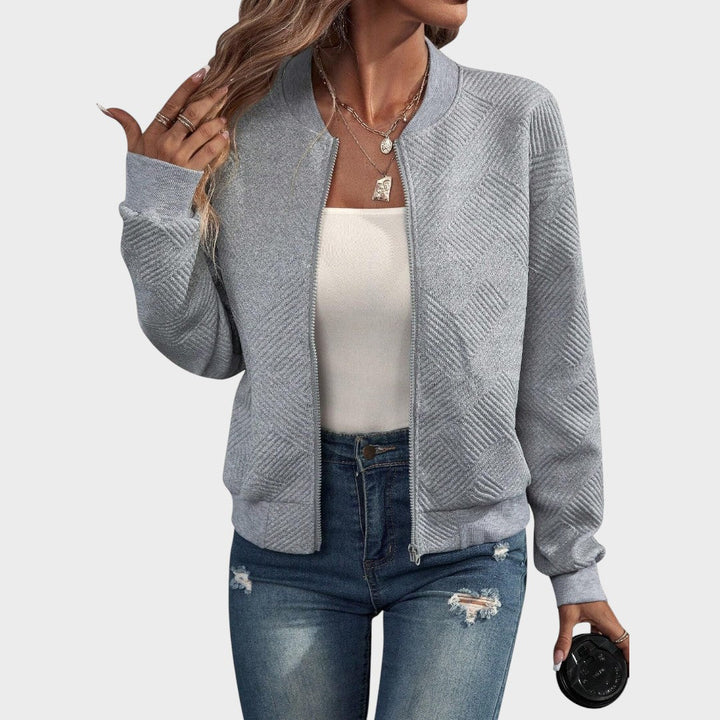 Delphine | Zip-Up Bomber Jacket