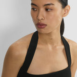 Colleen | Sleek Straight Neckline Tailored Structured Mini Dress
