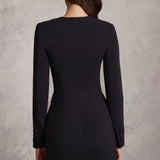 TIffany | Premium Plunging Double-Breasted Blazer Mini Dress