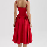 Amaria | Underwired Sweetheart Neckline Corset Midi Dress