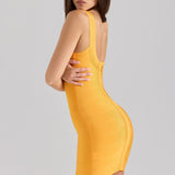 Ezra | Premium Bandage & Mesh Panel Mini Dress