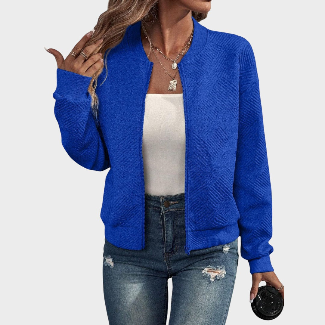 Delphine | Zip-Up Bomber Jacket